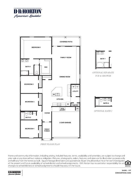 2D floor plan layout for the Kingston by D.R. Horton in Windemere, Beaumont, TX (Image 3). 2D floor plan layout for the Kingston by D.R. Horton in Windemere, Beaumont, TX (Image 3).