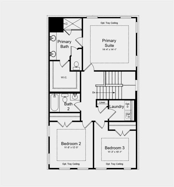2D floor plan layout of this home in Auburn Glen, Dacula, GA (Image 3).