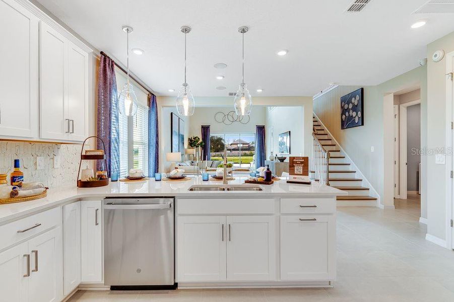 Furnished interior view inside a new home in Lochside, Mount Dora (Image 13). Furnished interior view inside a new home in Lochside, Mount Dora (Image 13).