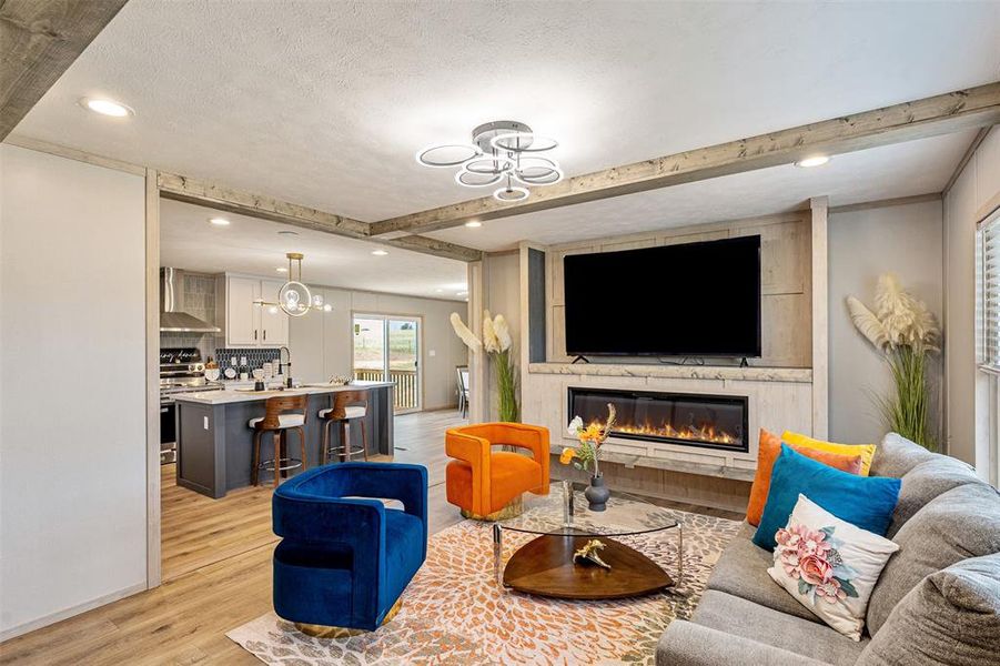 Furnished interior view inside a new home in , Corsicana (Image 28).