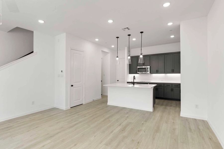 Open Kitchen-Dining Room featuring the Minimalist Collection Open Kitchen-Dining Room featuring the Minimalist Collection