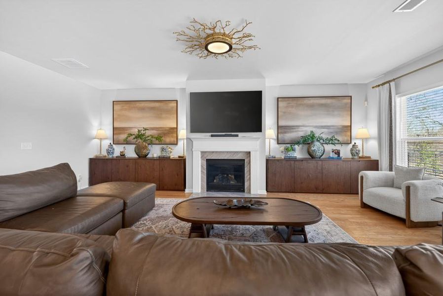 Furnished interior view inside a new home in Reunion, Flowery Branch (Image 17).
