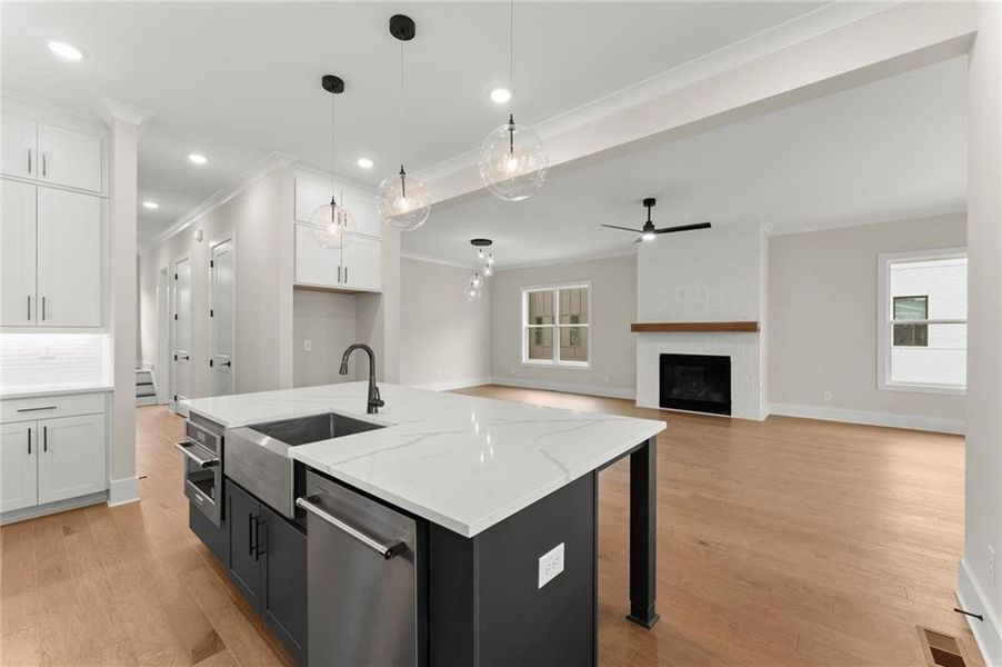 Furnished interior view inside a new home in West Town, Atlanta (Image 11). Furnished interior view inside a new home in West Town, Atlanta (Image 11).