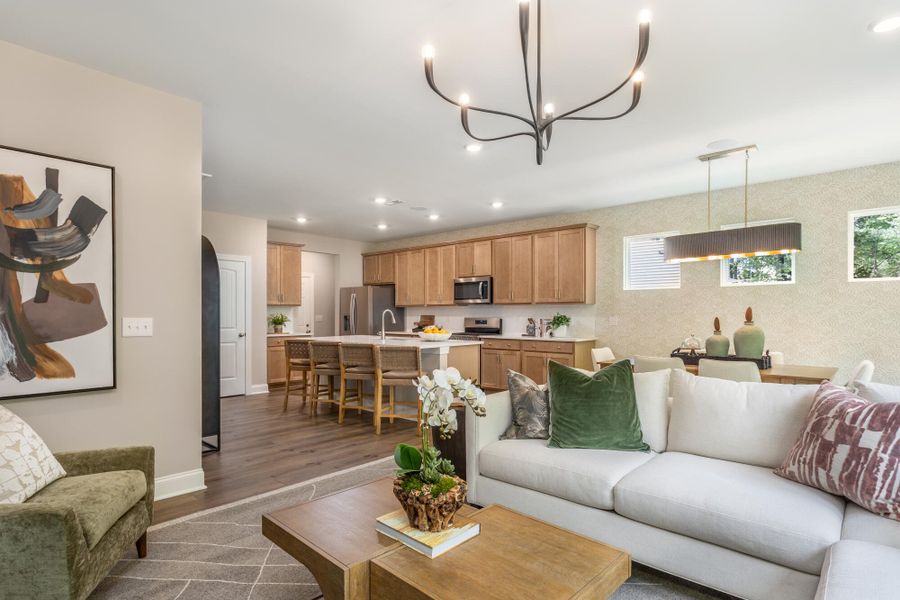 Furnished interior view inside a new home in Running Brook Townes, Durham (Image 12).