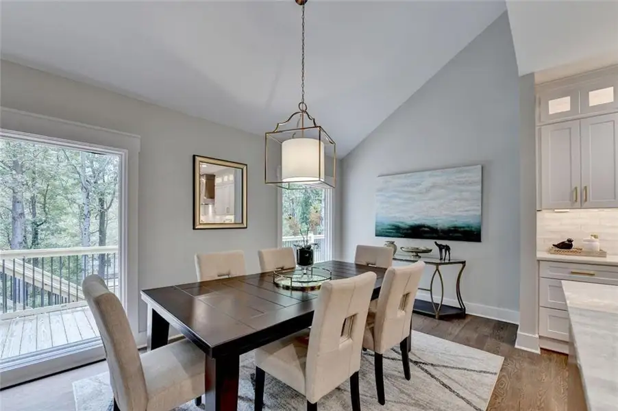 Furnished interior view inside a new home in , Atlanta (Image 10).