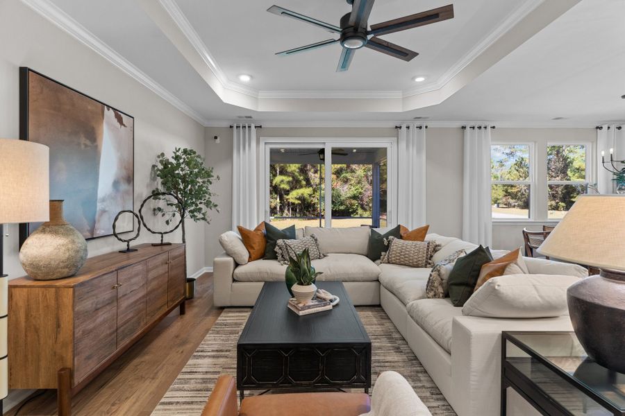 Representative furnished interior of a home built from the The Cherry Grove by Chesapeake Homes in Coastal Club of the Carolinas, Calabash (Image 15).