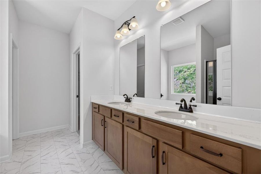 Furnished interior view inside a new home in Varnell Preserve, Dalton (Image 7).