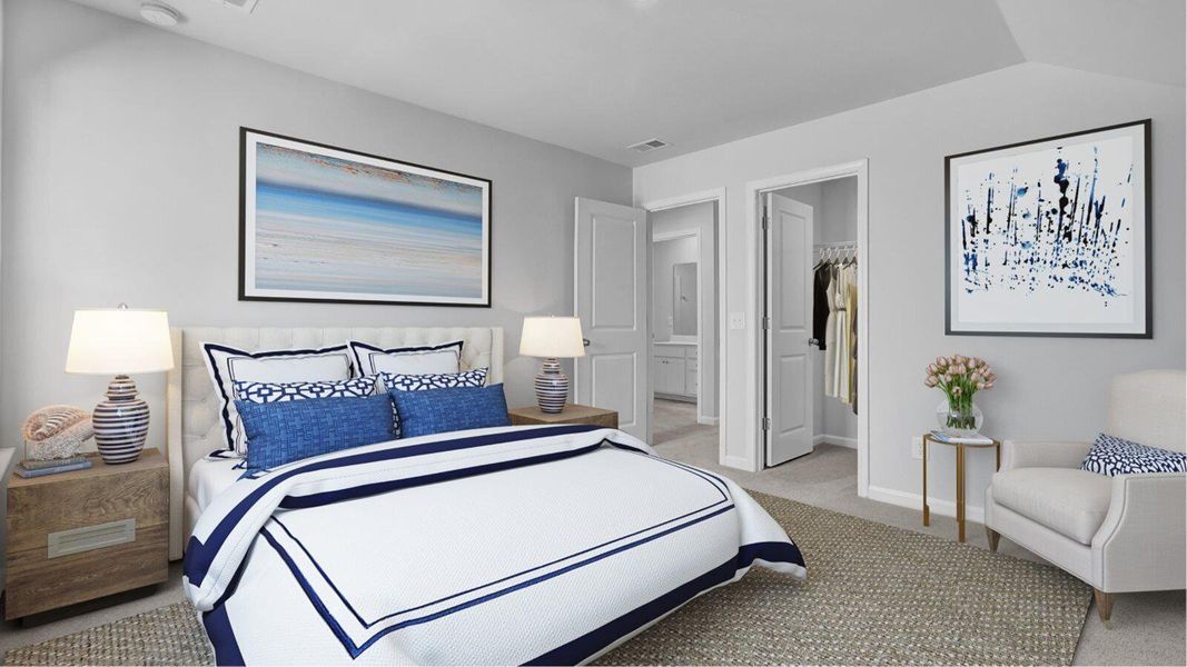 Furnished interior view inside a new home in Sweetgrass at Summers Corner, Summerville (Image 8). Furnished interior view inside a new home in Sweetgrass at Summers Corner, Summerville (Image 8).