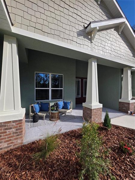 Exterior details and patio area of a home in , Brooksville (Image 3).