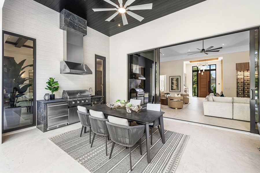 Furnished interior view inside a new home in , Boca Raton (Image 45). Furnished interior view inside a new home in , Boca Raton (Image 45).