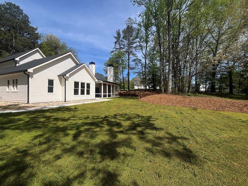 Exterior details and patio area of a home in , Canton (Image 36).