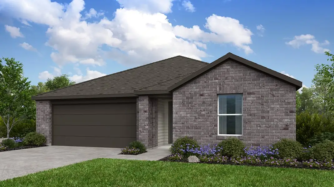 Front exterior of a new home in Lisso, Pflugerville, TX, highlighting curb appeal (Image 1). Front exterior of a new home in Lisso, Pflugerville, TX, highlighting curb appeal (Image 1).