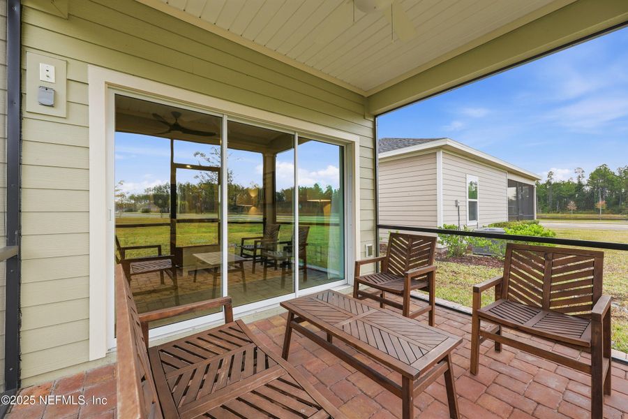Exterior details and patio area of a home in St Augustine Lakes: St Augustine Lakes 40S, St. Augustine (Image 22).