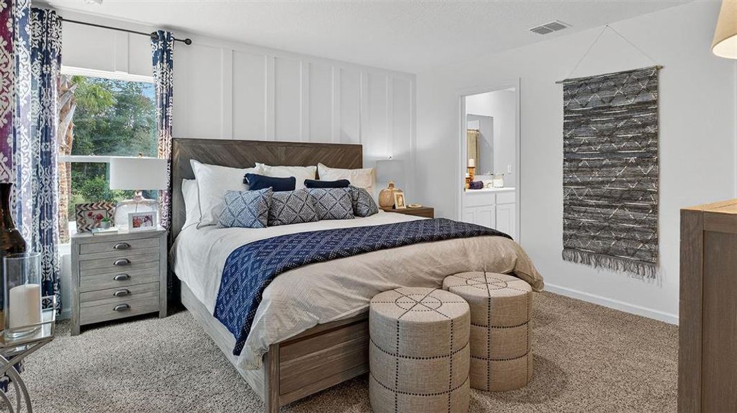 Furnished interior view inside a new home in Grand Reserve, Bunnell (Image 16). Furnished interior view inside a new home in Grand Reserve, Bunnell (Image 16).