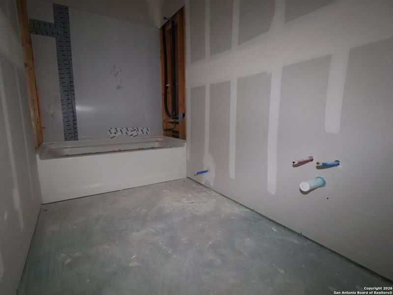 In-progress construction of a new home in Cinco Lakes, San Antonio, TX (Image 25).