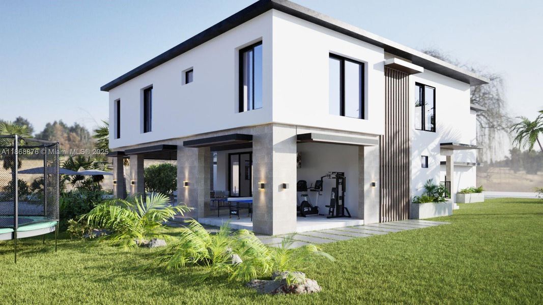 Front exterior of a new home in , Key Colony Beach, FL, highlighting curb appeal (Image 9). Front exterior of a new home in , Key Colony Beach, FL, highlighting curb appeal (Image 9).