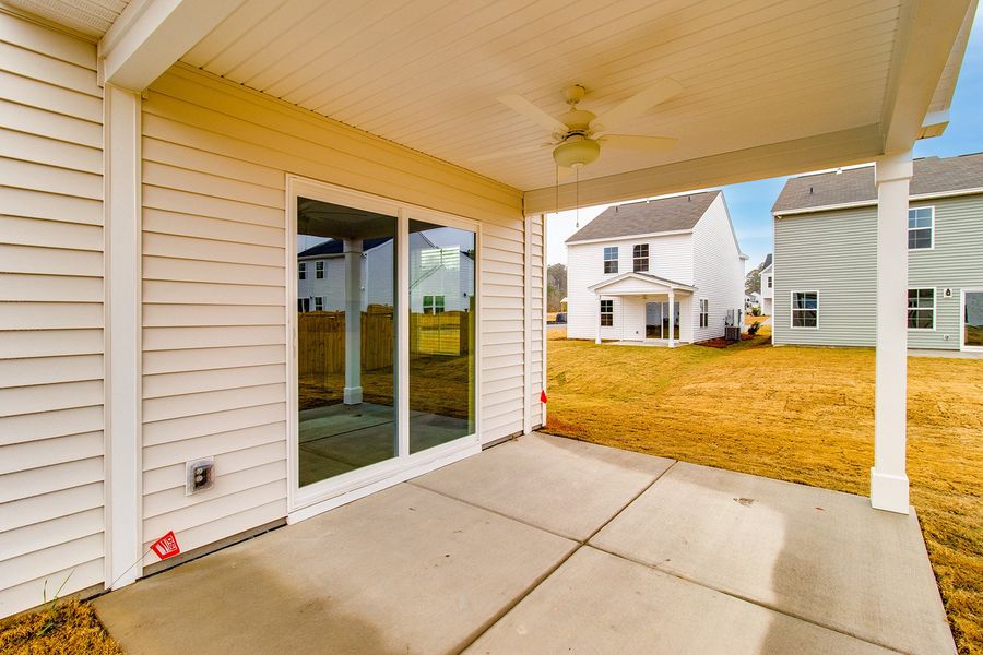 Exterior details and patio area of a home in Bluefield, Lexington (Image 2).