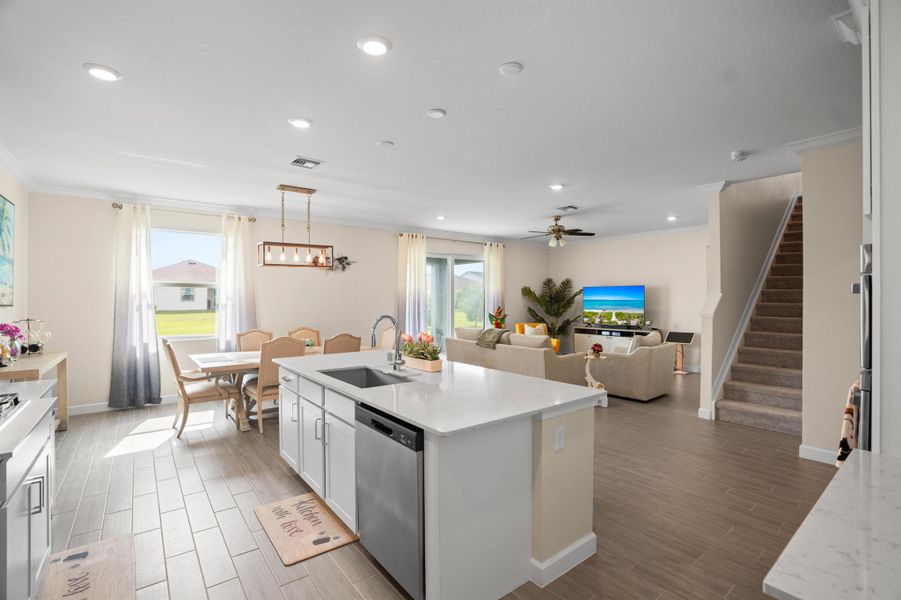 Furnished interior view inside a new home in , Loxahatchee (Image 17).