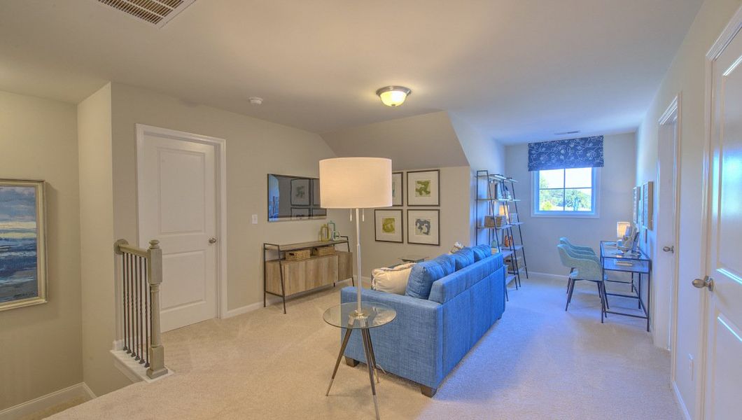 Furnished interior view inside a new home in Reserve at Tap Root Farms, Fletcher (Image 30).