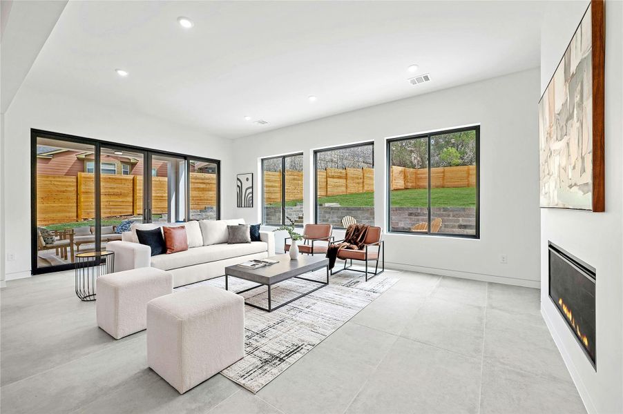 Furnished interior view inside a new home in , Leander (Image 24). Furnished interior view inside a new home in , Leander (Image 24).