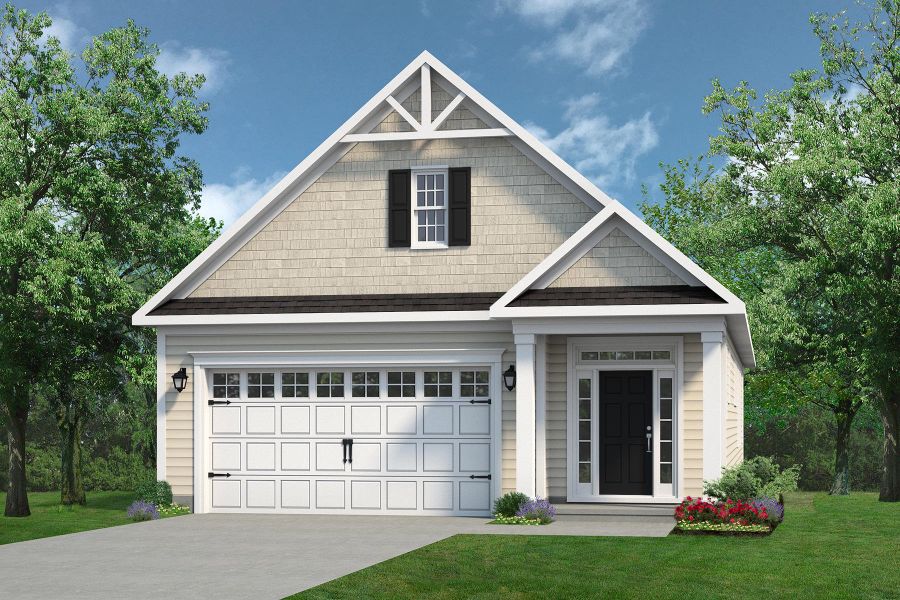 Representative exterior photo of a completed home built from the The Jasmine by Chesapeake Homes in Coastal Club of the Carolinas, Calabash, NC (Image 23).