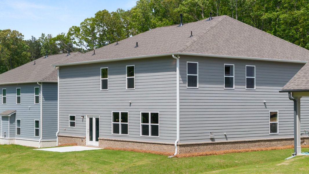 Representative exterior details of a home built from the GRAYSON by D.R. Horton in Butner Estates, South Fulton (Image 3).