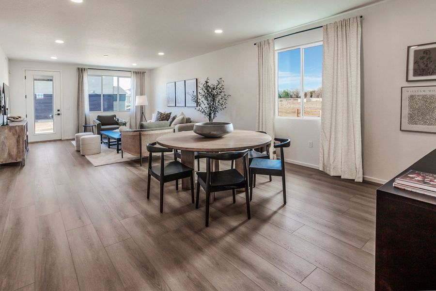 Representative furnished interior of a home built from the Armstrong by Hartford Homes in Bloom, Fort Collins (Image 10).