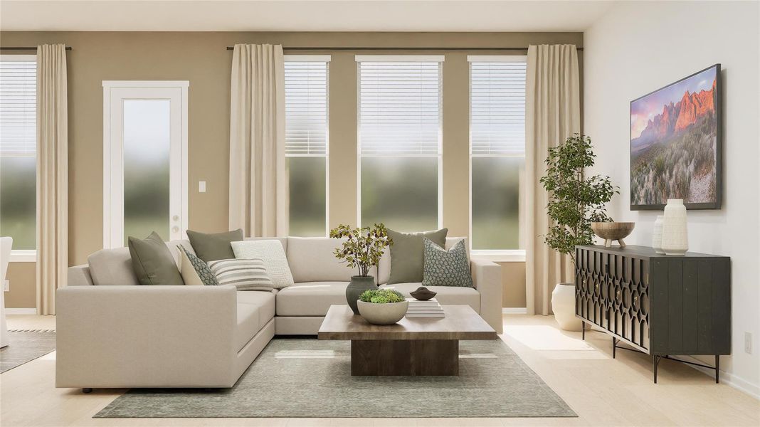 Furnished interior view inside a new home in Anniston, Katy (Image 12).