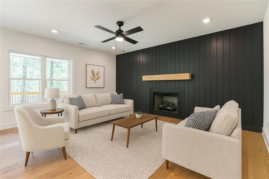 Furnished interior view inside a new home in , Gainesville (Image 8).