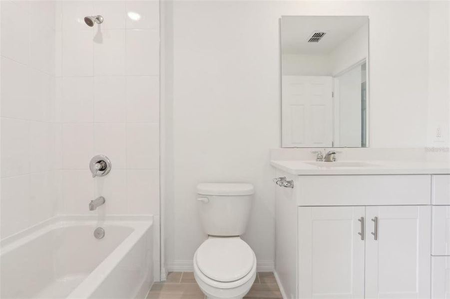 Furnished interior view inside a new home in The Meadow at Crossprairie Townes, St. Cloud (Image 13).