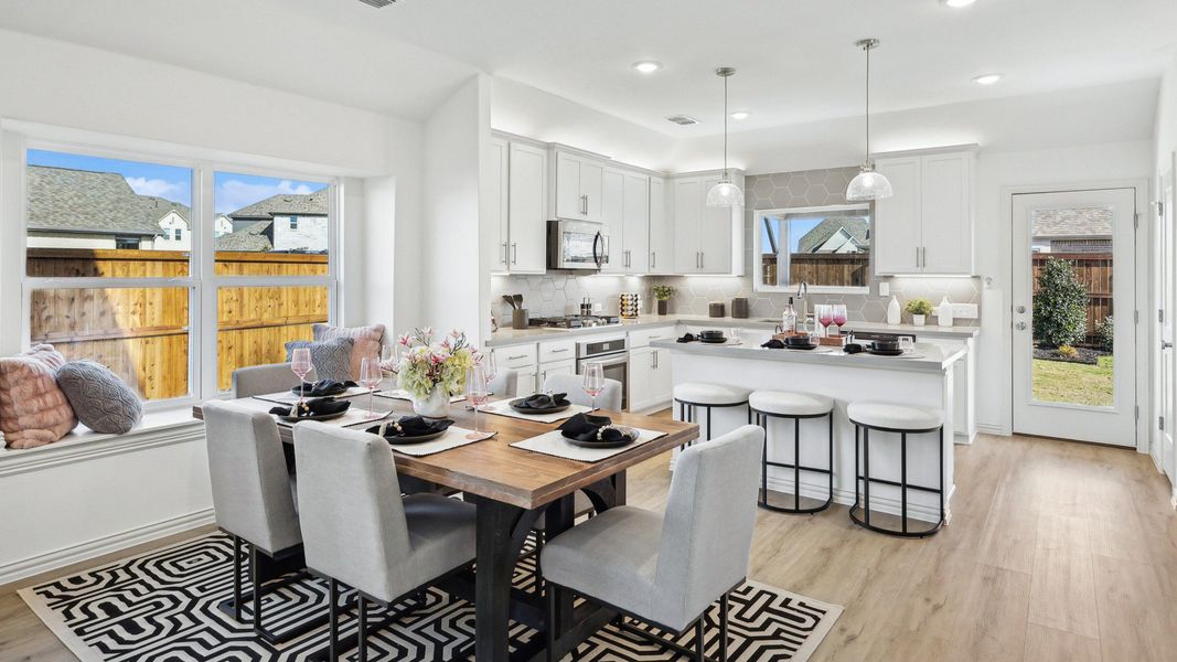 Representative furnished interior of a home built from the Meridian by DRB Homes in Bel Air Village, Sherman (Image 8).