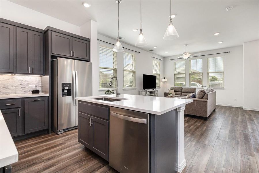 Furnished interior view inside a new home in , Dallas (Image 12). Furnished interior view inside a new home in , Dallas (Image 12).