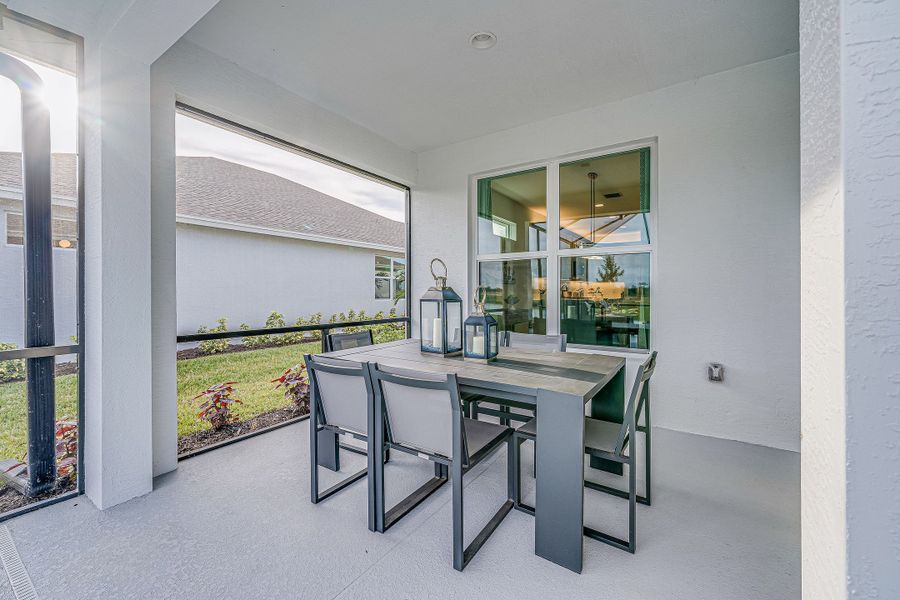 2D floor plan layout for the Cordella Jem by GHO Homes in High Pointe, Vero Beach, FL (Image 38).