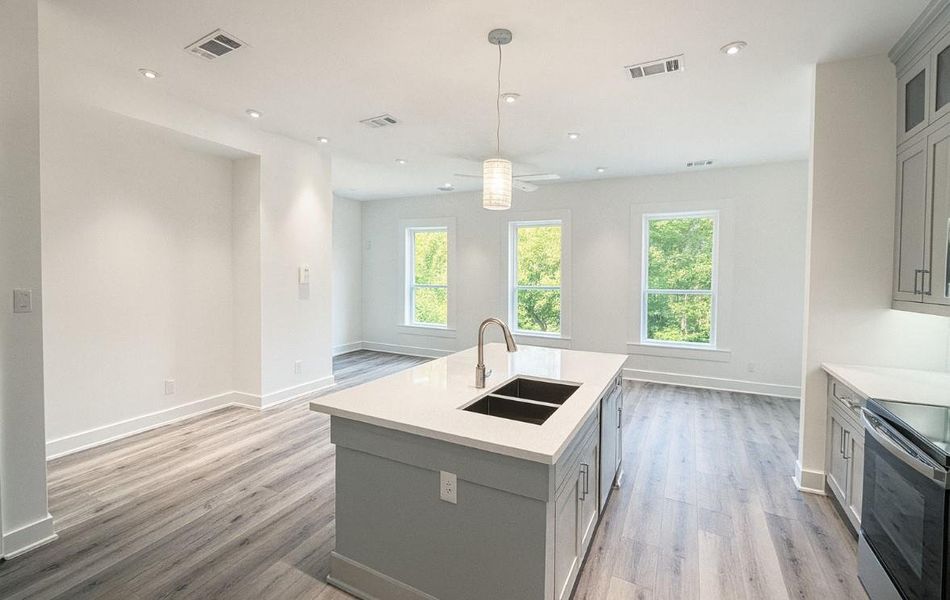 Open Kitchen Concept with Amazing Views