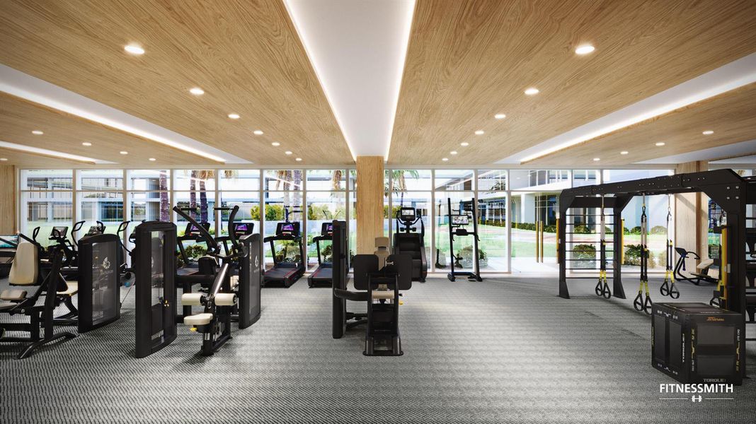 Fitness Center Rendering