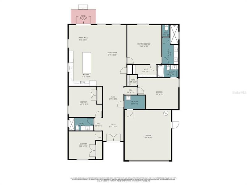 2D floor plan layout of this home in , St. Petersburg, FL (Image 5).