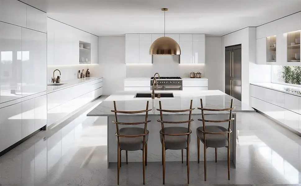 Furnished interior view inside a new home in , Orlando (Image 8).