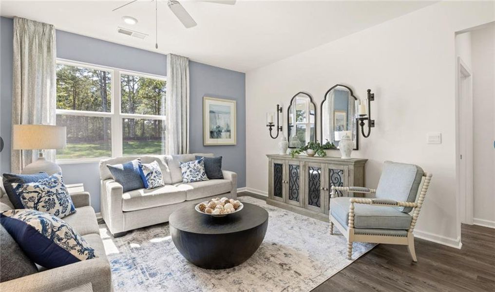Furnished interior view inside a new home in Twin Lakes, Hoschton (Image 4).