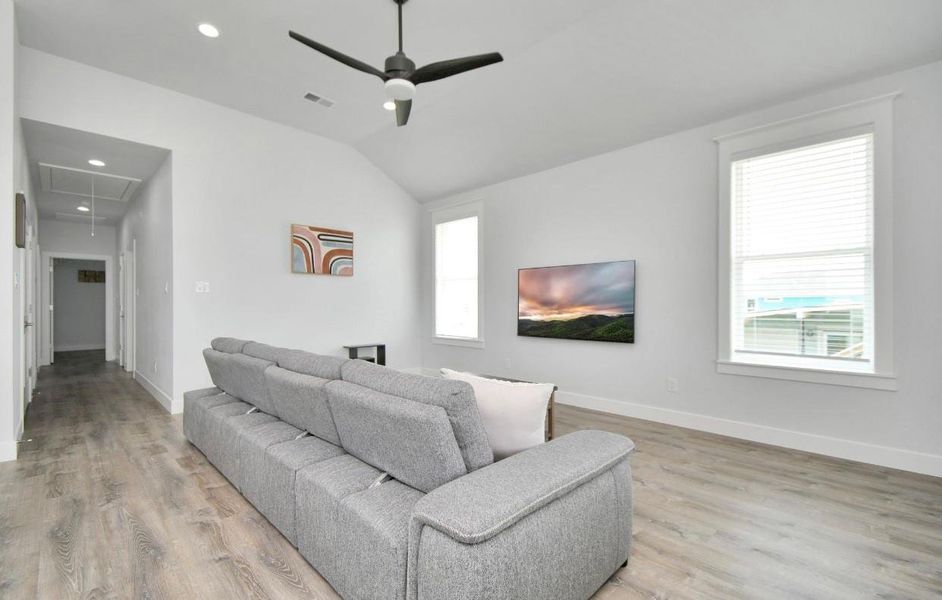 Furnished interior view inside a new home in , Galveston (Image 26). Furnished interior view inside a new home in , Galveston (Image 26).