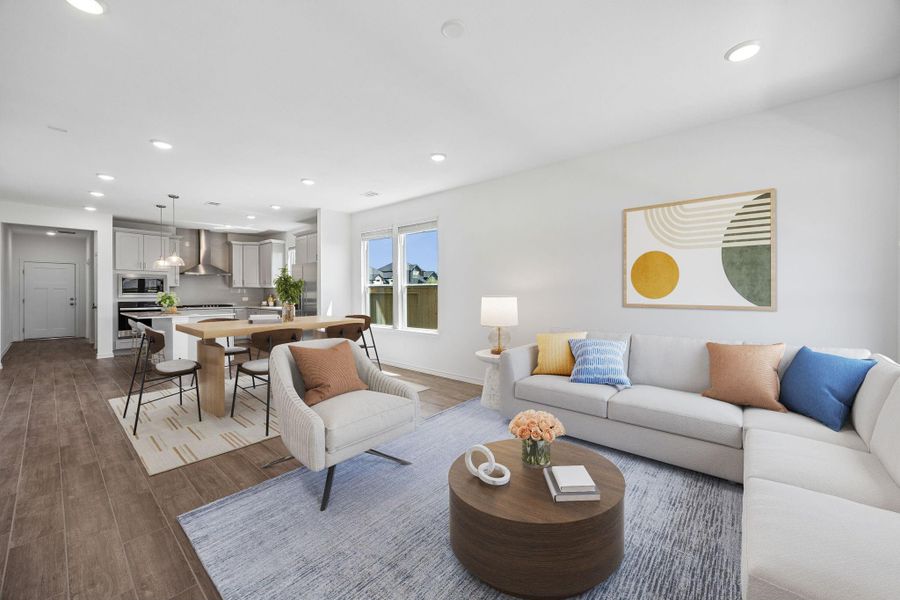 Furnished interior view inside a new home in Montgomery Bend, Montgomery (Image 11).