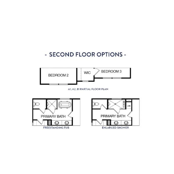 2D floor plan layout for the (GA)The Jackson | Front Entry by Reliant Homes in Calgary Downs, Winder, GA (Image 5).