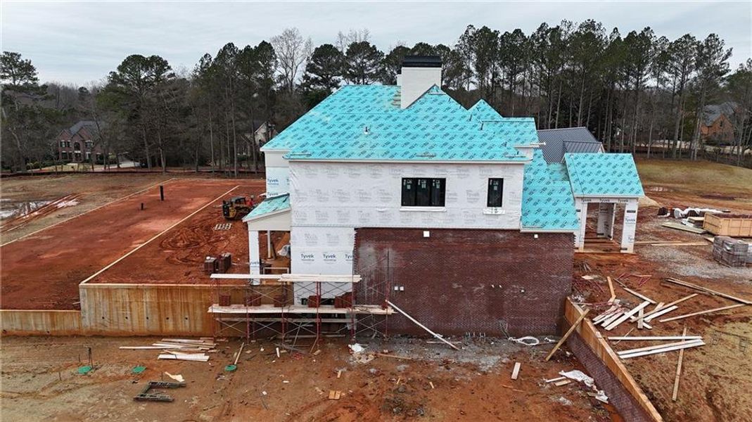 In-progress construction of a new home in , Milton, GA (Image 13).
