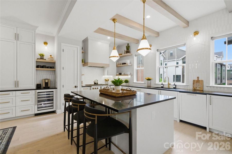 Furnished interior view inside a new home in , Charlotte (Image 25).