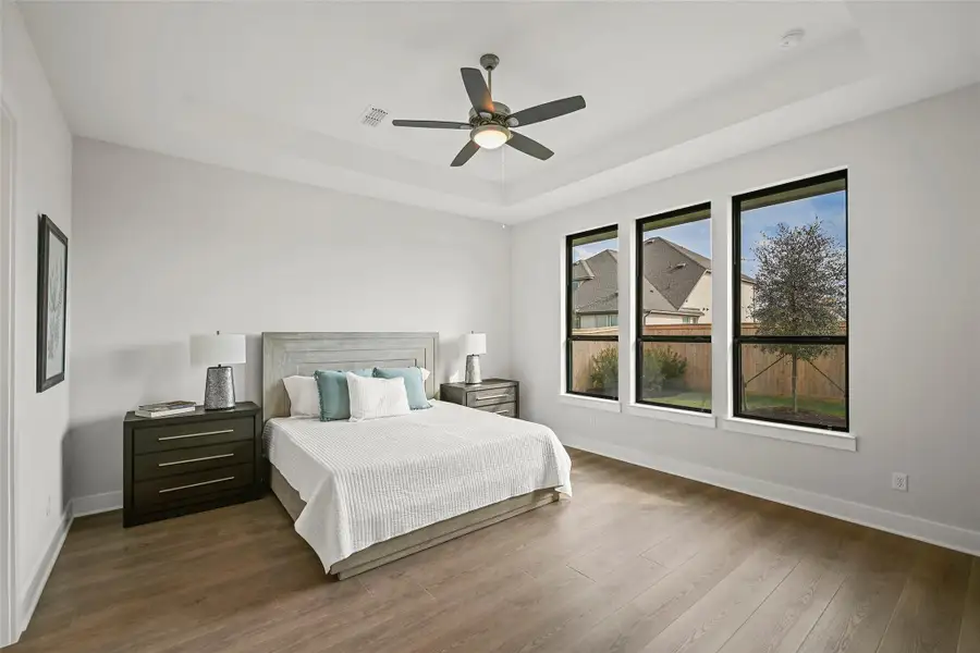 Furnished interior view inside a new home in Bridgeland 70′, Cypress (Image 9).