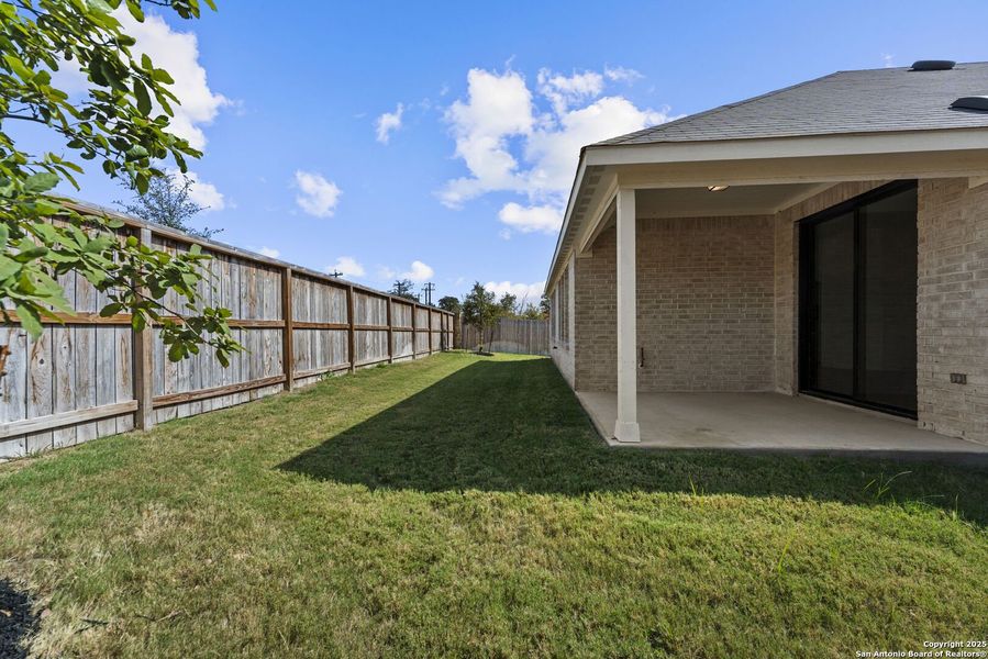 Exterior details and patio area of a home in Davis Ranch, San Antonio (Image 1). Exterior details and patio area of a home in Davis Ranch, San Antonio (Image 1).