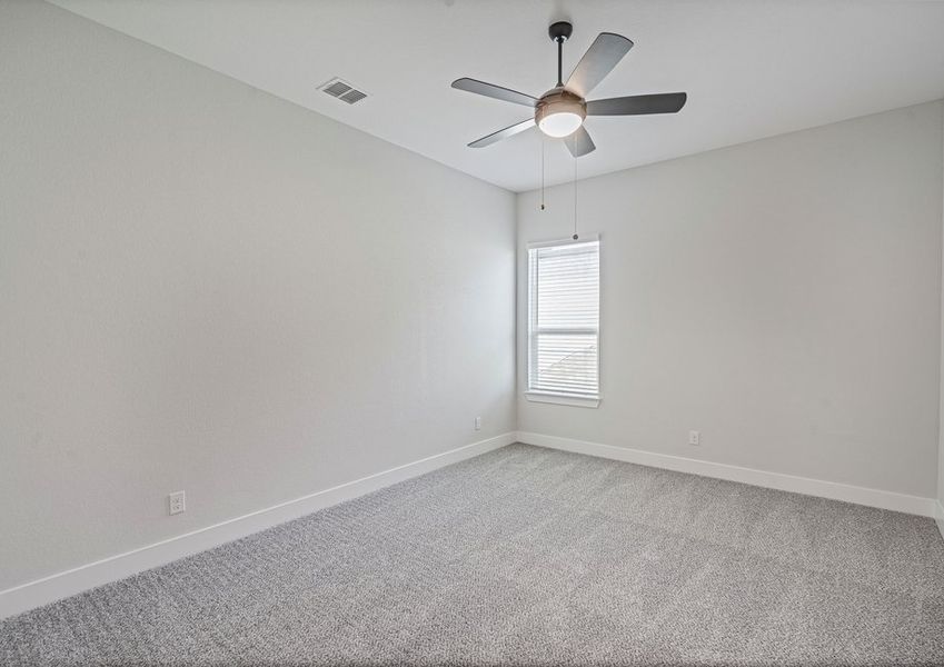 The secondary bedrooms are a great space for childrens bedrooms or guest rooms.