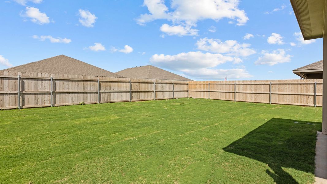 Front exterior of a new home in Allen Farms, Lubbock, TX, highlighting curb appeal (Image 18).