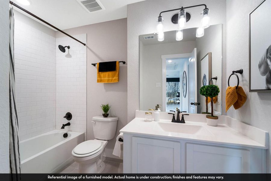 Furnished interior view inside a new home in Caney Mills, Conroe (Image 24).