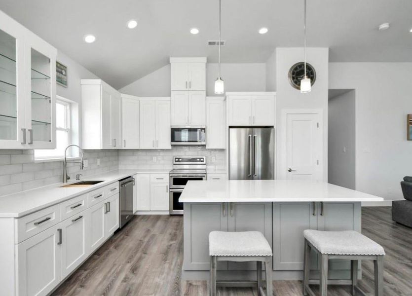 Furnished interior view inside a new home in , Galveston (Image 33).