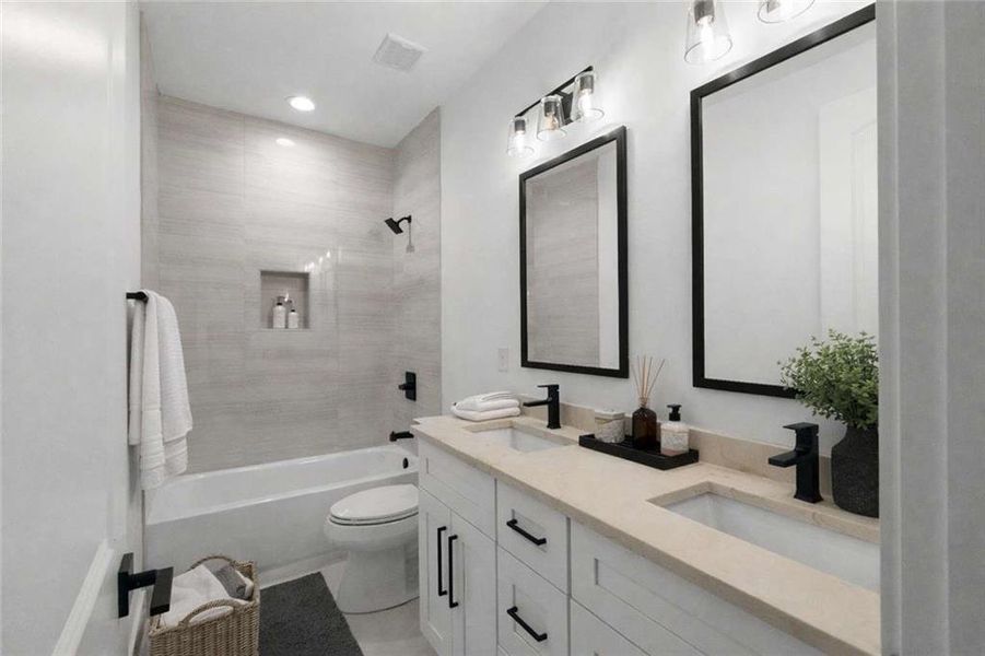 Furnished interior view inside a new home in , Conyers (Image 36).